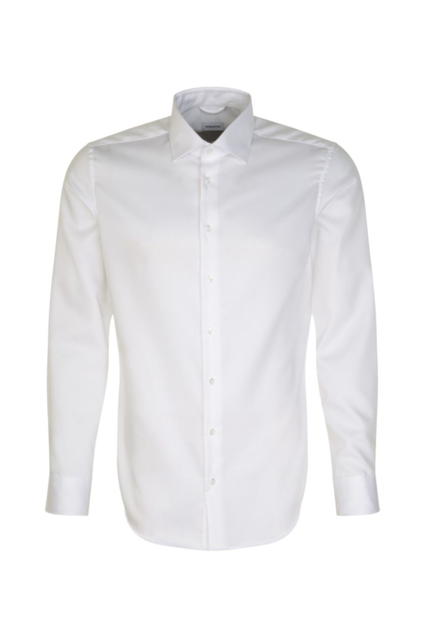 katoenen Seidensticker business overhemd normale fit wit