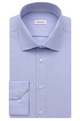 Seidensticker katoenen Seidensticker business overhemd normale fit effen lichtblauw