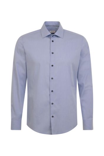 Seidensticker overhemd normale fit blauw katoen