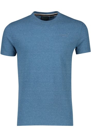 Superdry t-shirt blauw gemeleerd