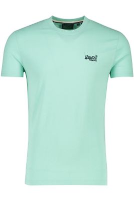 Superdry T-shirt Superdry ronde hals groen katoen
