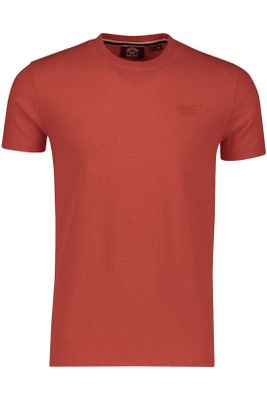 Superdry Superdry t-shirt effen oranje katoen