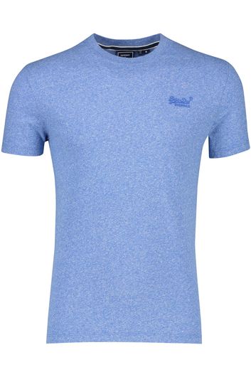 gemeleerd Superdry t-shirt blauw