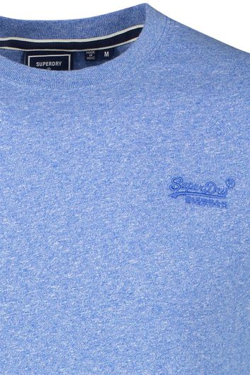 gemeleerd Superdry t-shirt blauw