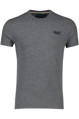 Superdry Superdry t-shirt grijs gemeleerd katoen