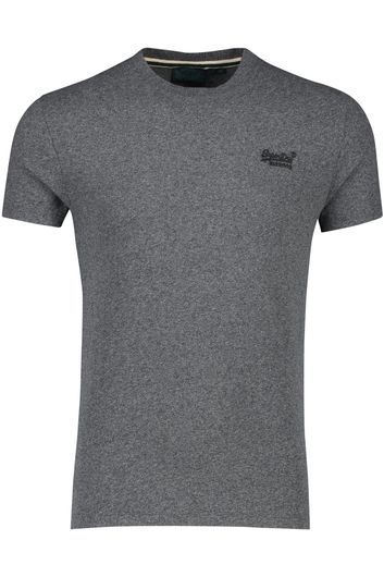Superdry t-shirt grijs gemeleerd