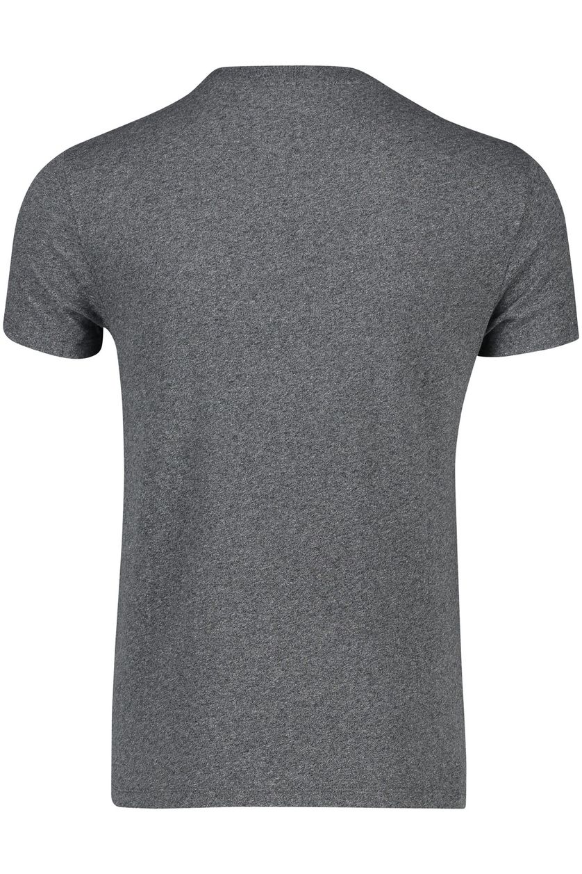 Katoenen Superdry t-shirt grijs gemeleerd