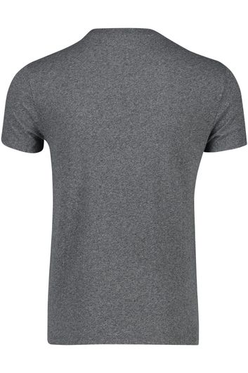 Superdry t-shirt grijs gemeleerd katoen