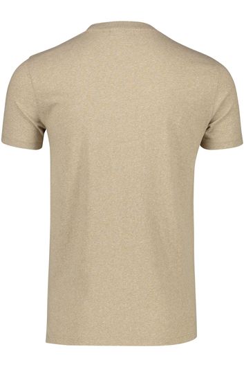 Superdry t-shirt beige katoen