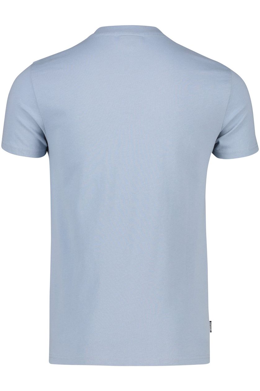 katoenen Superdry t-shirt effen blauw