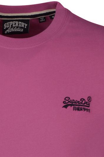 Superdry t-shirt roze ronde hals