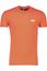 Superdry t-shirt katoen ronde hals oranje opdruk