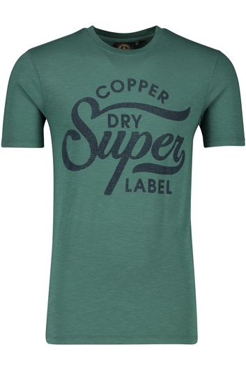 Superdry korte mouw groen opdruk katoen t-shirt