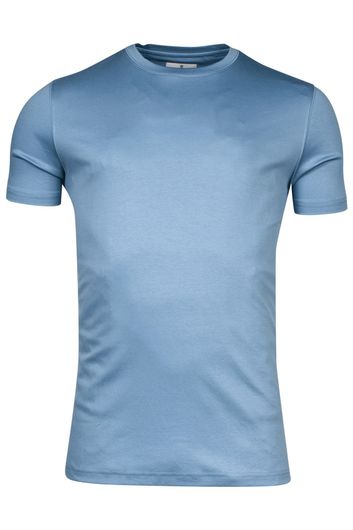 Thomas Maine t-shirt blauw korte mouw