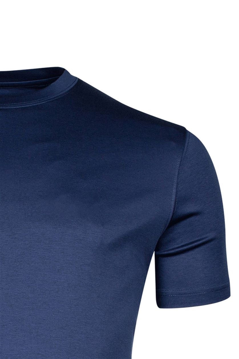 Thomas Maine t-shirt navy 100% katoen korte mouw