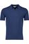 Thomas Maine t-shirt blauw v-hals polokraag katoen