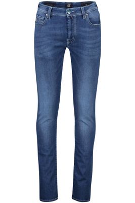 Tramarossa Tramarossa jeans Leonardo blauw effen katoen lichte stiksel