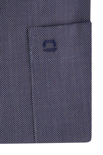 Olymp business overhemd Luxor Comfort Fit normale fit donkerblauw gemêleerd katoen