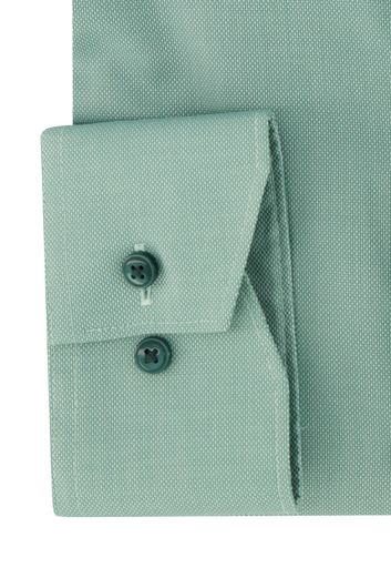 Overhemd Olymp Luxor Comfort Fit groen strijkvrij katoen
