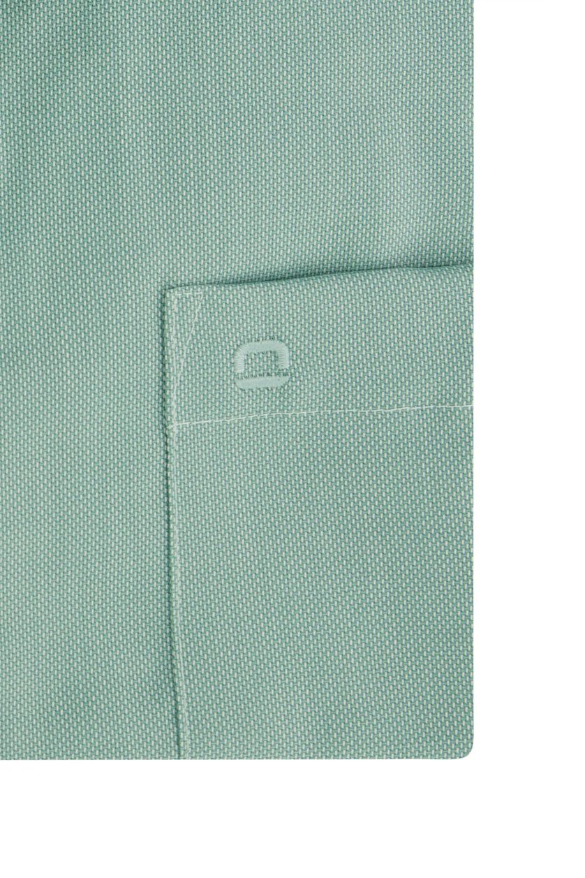 Olymp strijkvrij overhemd Luxor Comfort Fit groen katoen