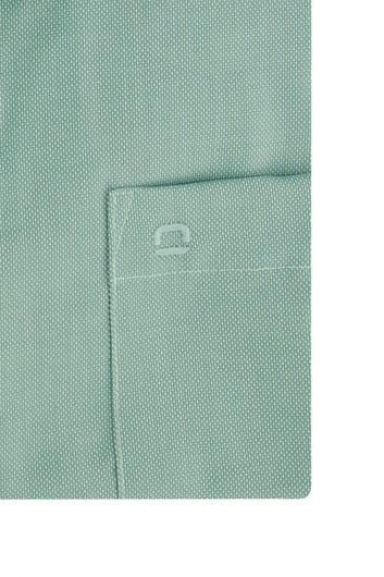 Overhemd Olymp Luxor Comfort Fit groen strijkvrij katoen