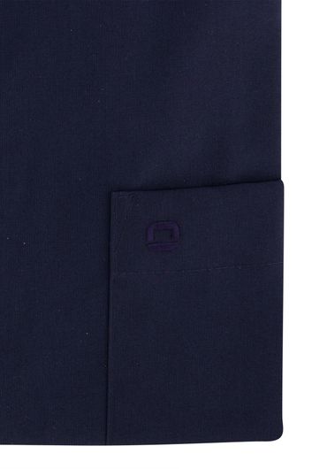 Olymp business overhemd Luxor Comfort Fit normale fit donkerblauw effen katoen