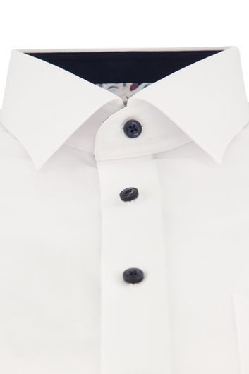 Katoenen Olymp overhemd Comfort Fit mouwlengte 7 Luxor wit