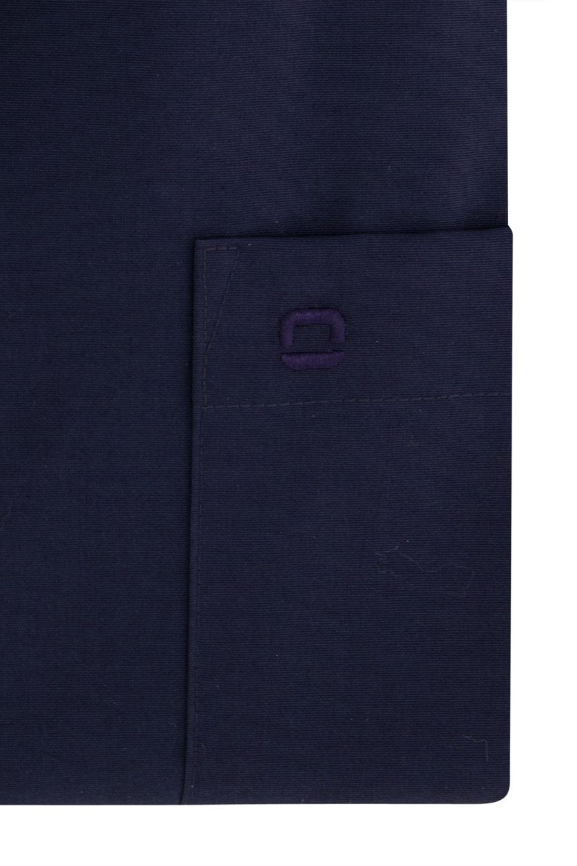 Olymp katoenen overhemd Luxor Comfort Fit mouwlengte 7  donkerblauw