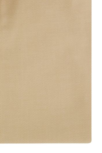 Katoenen Olymp overhemd NO. 6 mouwlengte 7 super slim fit beige