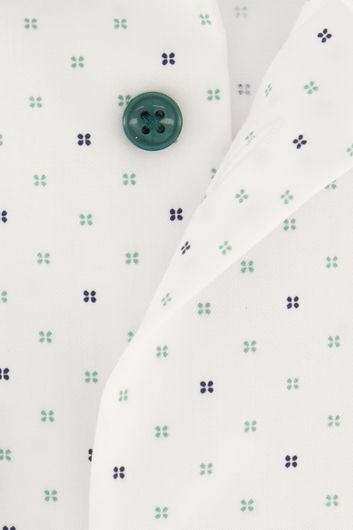 Olymp business overhemd 24/7 modern fitwit geprint katoen