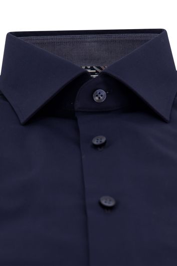 Olymp overhemd mouwlengte 7 Level Five normale fit donkerblauw effen katoen