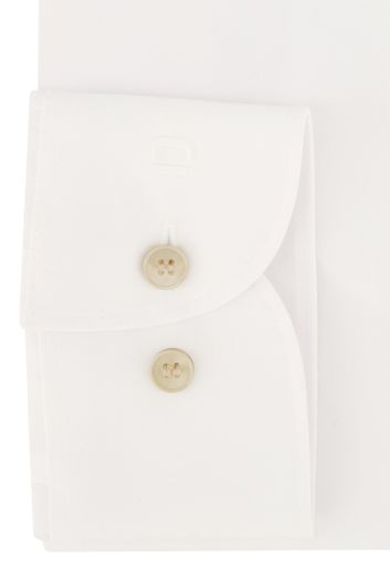 Olymp overhemd mouwlengte 7 normale fit effen wit katoen