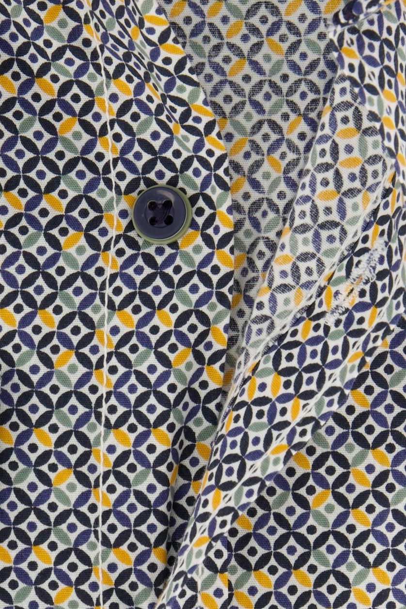 Casa Moda overhemd casual fit katoen blauw geprint
