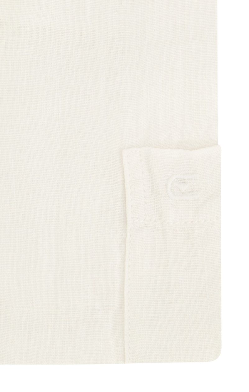 katoenen Casa Moda casual overhemd wijde fit effen wit