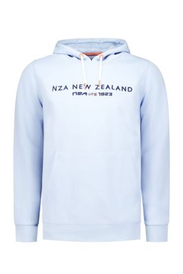 New Zealand New Zealand sweater hoodie effen lichtblauw