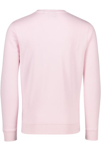 Lyle & Scott sweater katoen ronde hals roze