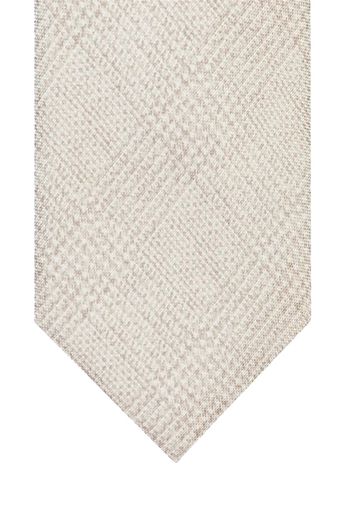 Profuomo stropdas beige geprint zijde