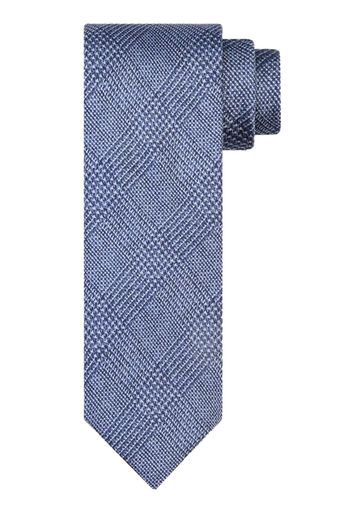 Profuomo zijde stropdas blauw geprint