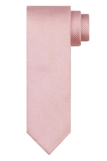 Profuomo zijde stropdas roze geprint 
