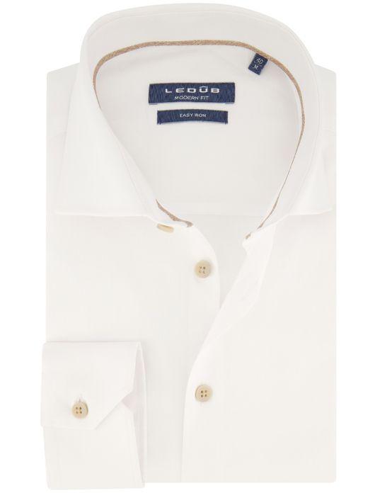 business overhemd wit Ledub Modern Fit New