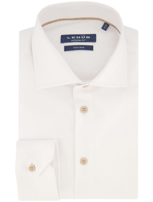 business overhemd wit Ledub Modern Fit New