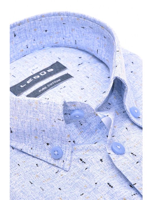 business overhemd blauw Ledub Modern Fit New