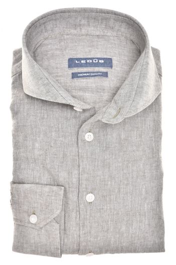 Ledub Zakelijk overhemd Ledub Modern Fit New groen gemêleerd