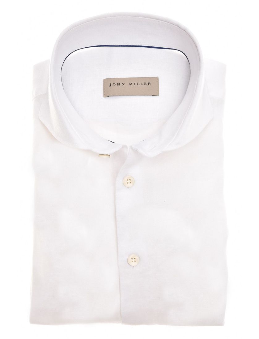 John Miller business overhemd Tailored Fit wit effen