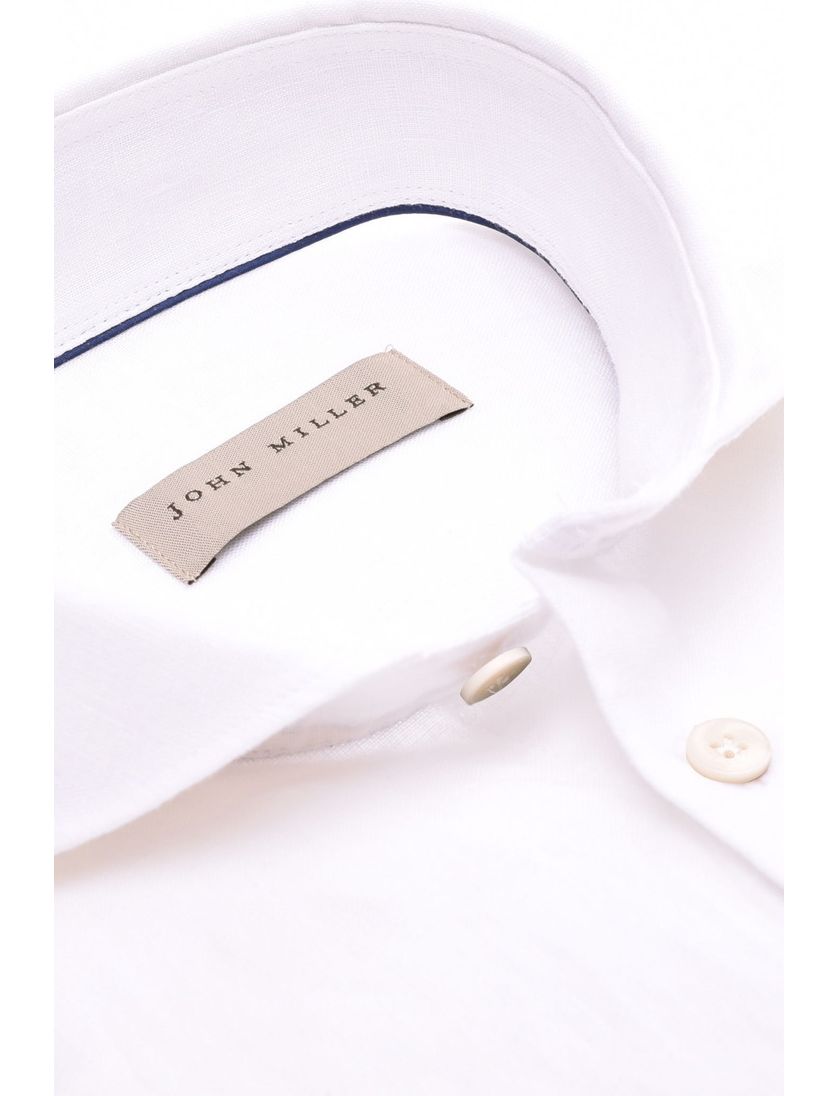 John Miller business overhemd Tailored Fit wit effen