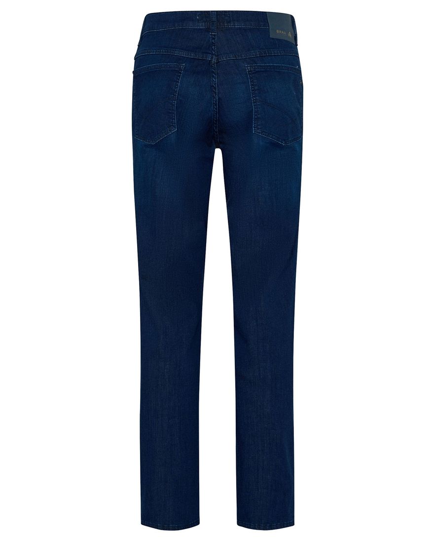 Brax stretch spijkerbroek donkerblauw effen