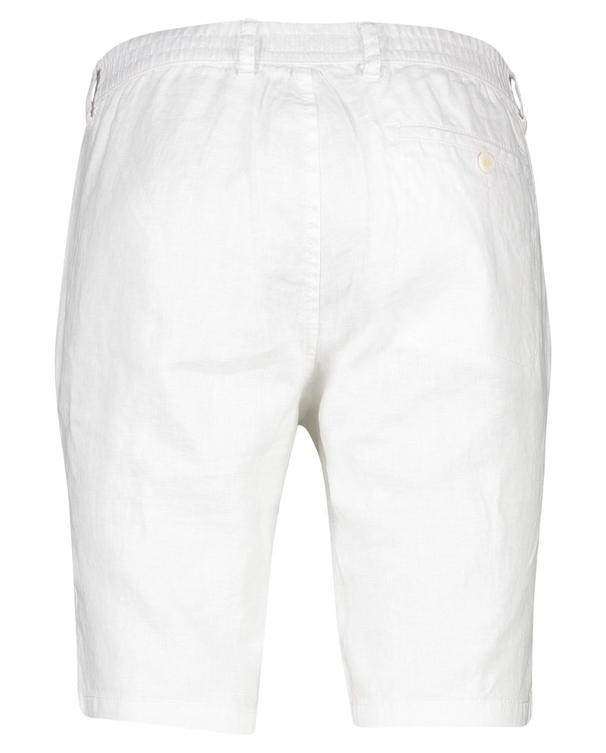 Brax korte broek nromale fit wit effen linnen