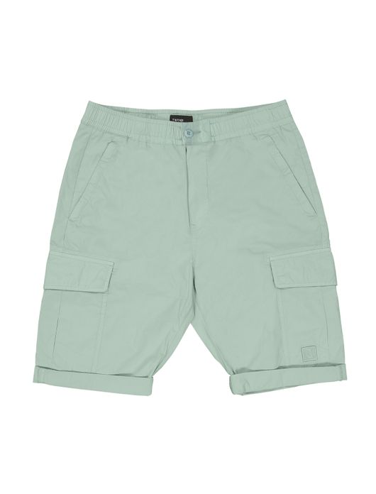 Butcher of Blue bermuda groen effen