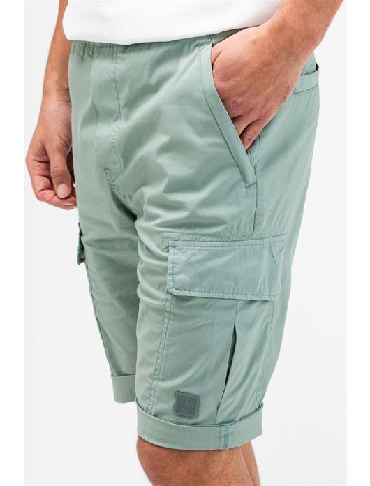 Butcher of Blue bermuda groen effen