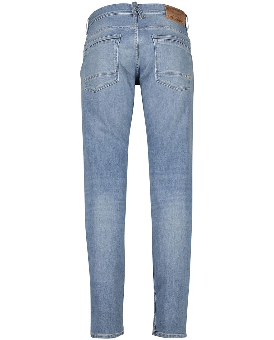 PME jeans lichtblauw effen katoen Skyrak regular fit